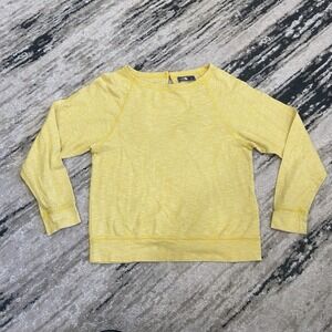 The North Face VTG Shirt Womens M Yellow White‎ Long Sleeve Accent